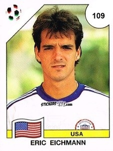Sticker Eric Eichmann - Campeonato De Futebol Mundial 1990 n. 109 - Panini