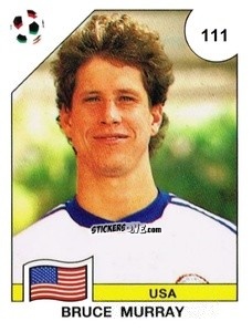 Figurina Bruce Murray - Campeonato De Futebol Mundial 1990 n. 111 - Panini