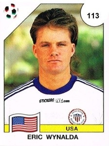 Sticker Eric Wynalda - Campeonato De Futebol Mundial 1990 n. 113 - Panini
