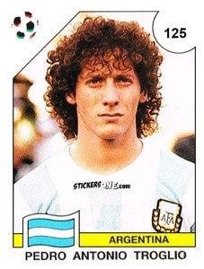 Sticker Pedro Antonio Troglio - Campeonato De Futebol Mundial 1990 n. 125 - Panini