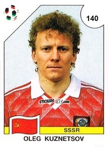 Sticker Oleg Kuznetsov - Campeonato De Futebol Mundial 1990 n. 140 - Panini