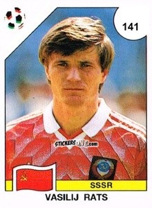 Sticker Vasili Rats - Campeonato De Futebol Mundial 1990 n. 141 - Panini