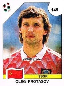 Sticker Oleg Protasov - Campeonato De Futebol Mundial 1990 n. 149 - Panini