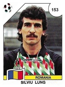 Sticker Silviu Lung - Campeonato De Futebol Mundial 1990 n. 153 - Panini