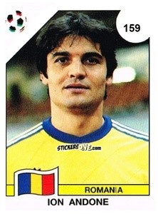 Sticker Ion Andone - Campeonato De Futebol Mundial 1990 n. 159 - Panini