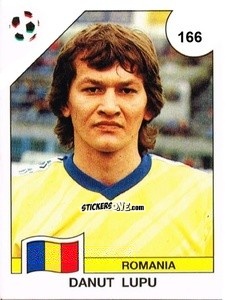 Cromo Danut Lupu - Campeonato De Futebol Mundial 1990 n. 166 - Panini