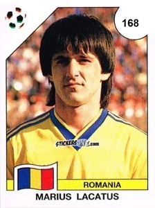 Sticker Marius Lacatus - Campeonato De Futebol Mundial 1990 n. 168 - Panini