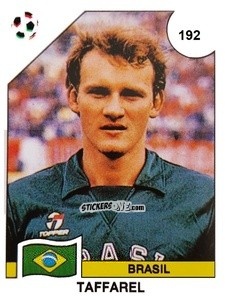 Sticker Taffarel - Campeonato De Futebol Mundial 1990 n. 192 - Panini