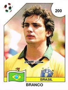 Sticker Branco - Campeonato De Futebol Mundial 1990 n. 200 - Panini