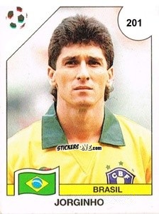 Sticker Jorginho - Campeonato De Futebol Mundial 1990 n. 201 - Panini