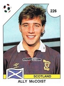 Sticker Ally McCoist - Campeonato De Futebol Mundial 1990 n. 226 - Panini