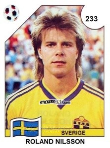 Sticker Roland Nilsson - Campeonato De Futebol Mundial 1990 n. 233 - Panini