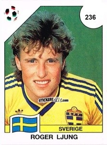 Cromo Roger Ljung - Campeonato De Futebol Mundial 1990 n. 236 - Panini