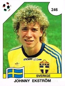 Figurina Johnny Ekström - Campeonato De Futebol Mundial 1990 n. 246 - Panini