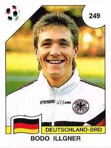 Sticker Bodo Illgner - Campeonato De Futebol Mundial 1990 n. 249 - Panini