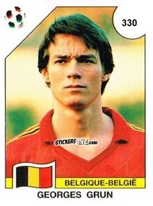 Sticker Georges Grun - Campeonato De Futebol Mundial 1990 n. 330 - Panini