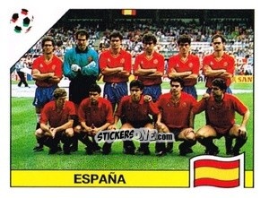 Sticker Equipe - Campeonato De Futebol Mundial 1990 n. 347 - Panini