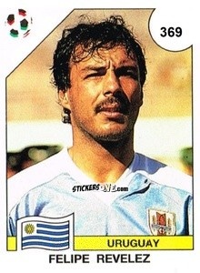 Figurina Felipe Revelez - Campeonato De Futebol Mundial 1990 n. 369 - Panini
