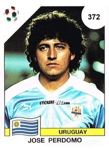 Cromo Jose Perdomo - Campeonato De Futebol Mundial 1990 n. 372 - Panini