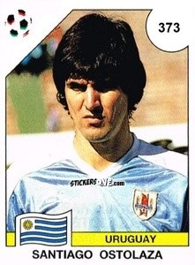 Sticker Santiago Ostolaza - Campeonato De Futebol Mundial 1990 n. 373 - Panini