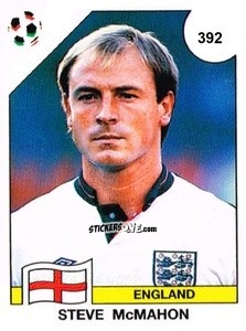 Sticker Steve McMahon - Campeonato De Futebol Mundial 1990 n. 392 - Panini