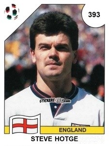 Sticker Steve Hodge - Campeonato De Futebol Mundial 1990 n. 393 - Panini