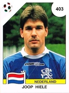 Sticker Joop Hielle - Campeonato De Futebol Mundial 1990 n. 403 - Panini