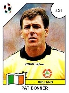 Sticker Pat Bonner - Campeonato De Futebol Mundial 1990 n. 421 - Panini