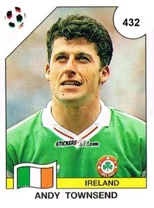 Sticker Andy Townsend - Campeonato De Futebol Mundial 1990 n. 432 - Panini