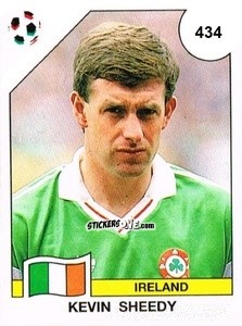 Sticker Kevin Sheedy - Campeonato De Futebol Mundial 1990 n. 434 - Panini