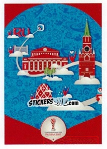 Sticker Moscow Official Poster - FIFA Confederation Cup Russia 2017 n. 8 - Panini