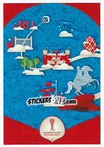 Sticker Saint Petersburg Official Poster - FIFA Confederation Cup Russia 2017 n. 11 - Panini