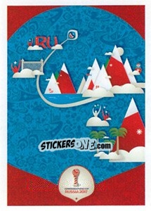 Sticker Sochi Official Poster - FIFA Confederation Cup Russia 2017 n. 17 - Panini