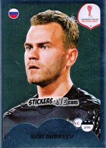 Sticker Igor Akinfeev - FIFA Confederation Cup Russia 2017 n. 27 - Panini