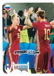 Figurina Celebration Russia (puzzle 1) - FIFA Confederation Cup Russia 2017 n. 34 - Panini