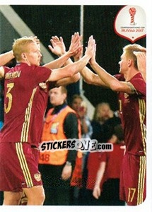 Figurina Celebration Russia (puzzle 2) - FIFA Confederation Cup Russia 2017 n. 35 - Panini