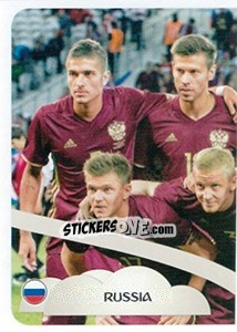 Sticker Team Russia (puzzle 1) - FIFA Confederation Cup Russia 2017 n. 58 - Panini