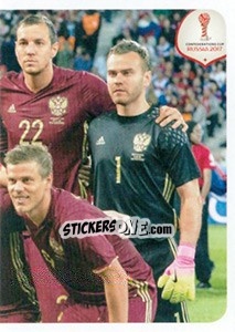 Sticker Team Russia (puzzle 3) - FIFA Confederation Cup Russia 2017 n. 60 - Panini