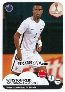 Sticker Winston Reid - FIFA Confederation Cup Russia 2017 n. 68 - Panini