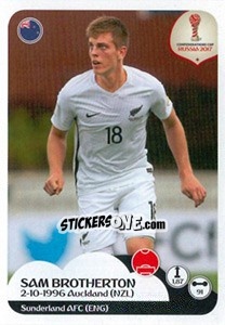 Sticker Sam Brotherton - FIFA Confederation Cup Russia 2017 n. 70 - Panini