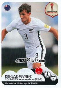 Sticker Deklan Wynne - FIFA Confederation Cup Russia 2017 - Panini