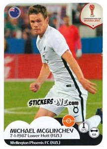 Sticker Michael McGlinchey - FIFA Confederation Cup Russia 2017 n. 73 - Panini