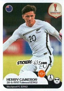 Sticker Henry Cameron - FIFA Confederation Cup Russia 2017 n. 79 - Panini