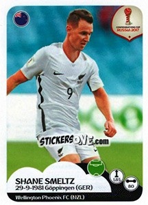 Sticker Shane Smeltz - FIFA Confederation Cup Russia 2017 n. 80 - Panini