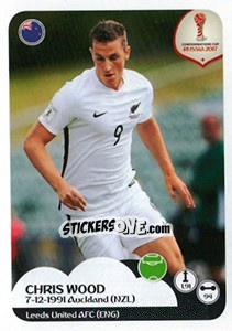 Sticker Chris Wood - FIFA Confederation Cup Russia 2017 n. 81 - Panini