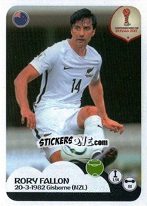 Sticker Rory Fallon - FIFA Confederation Cup Russia 2017 n. 84 - Panini