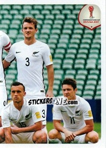 Sticker Team New Zealand (puzzle 3) - FIFA Confederation Cup Russia 2017 n. 87 - Panini