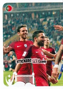 Figurina Celebration Portugal (puzzle 1) - FIFA Confederation Cup Russia 2017 n. 88 - Panini
