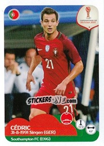 Sticker Cédric Soares - FIFA Confederation Cup Russia 2017 n. 95 - Panini