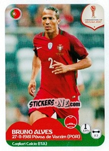 Sticker Bruno Alves - FIFA Confederation Cup Russia 2017 n. 97 - Panini